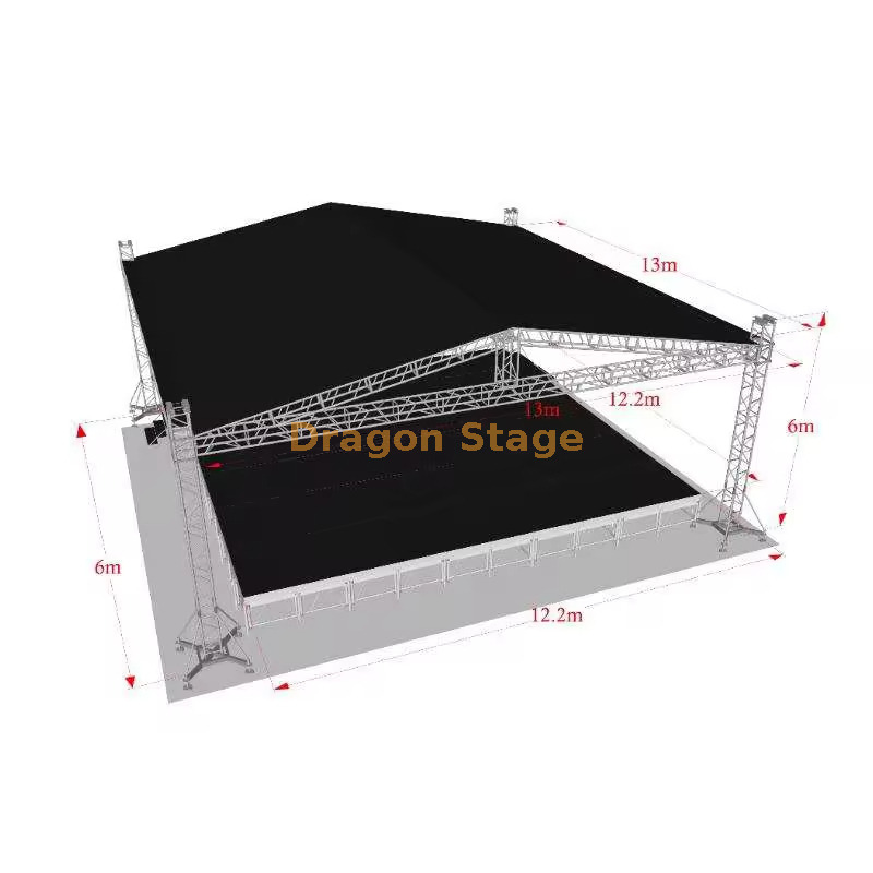 Custom Concert Roof Stage Truss 13x13x6m 定制音乐会屋顶舞台桁架13x13x6m