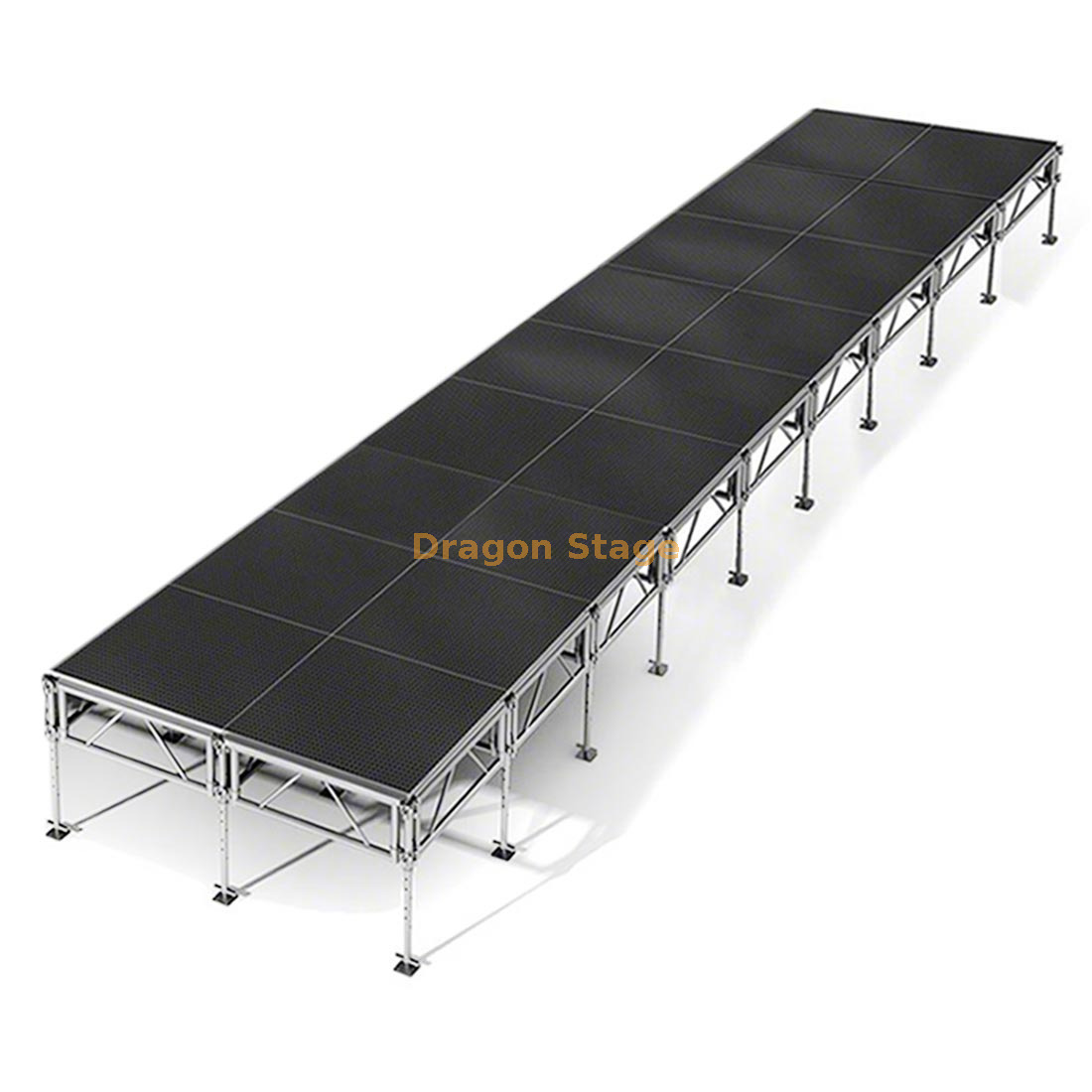 36x8ft Professional Aluminum Mobile Stage System 36x8 英尺专业铝制移动舞台系统