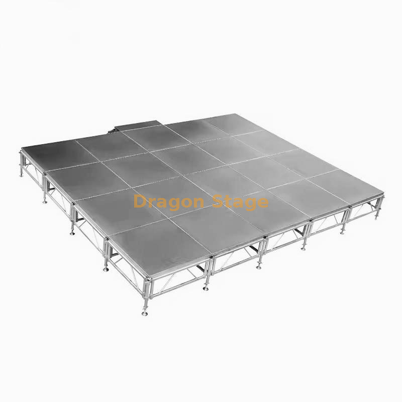 1.22x1.22m Aluminum Alloy Portable Outdoor Performance Stage for Sale 6.1x4 (1) 1.22x1.22m 铝合金便携式户外表演舞台出售 6.1x4 (1)