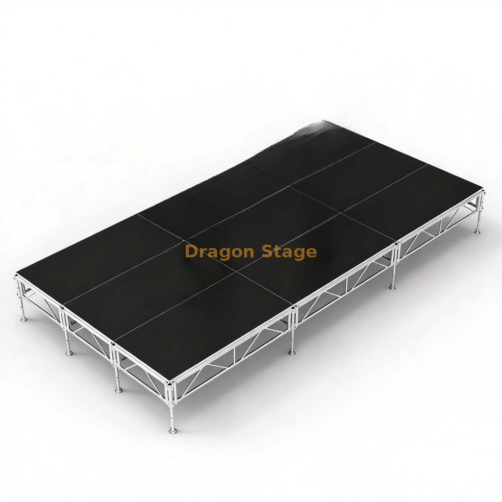 Household Portable Small Party Stage 6x3m with 2 Stairs 家用便携式小型派对舞台 6x3m 带 2 楼梯