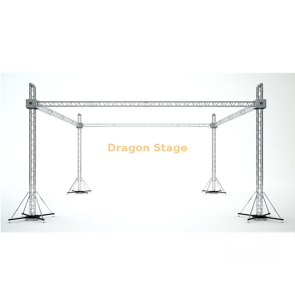 11x11x5m Aluminum Roof Lighting Truss Design for Event 11x11x5m 活动铝屋顶照明桁架设计