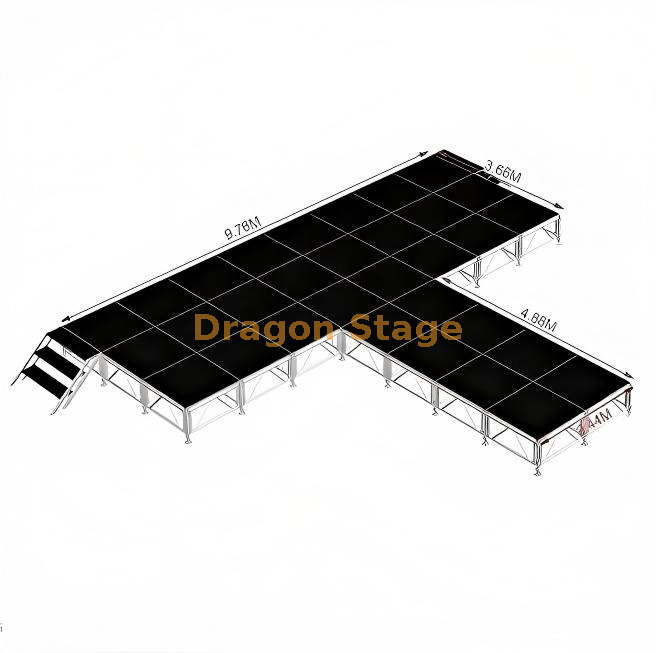 Professional T-Shape Aluminum Concert Stage 专业T型铝合金音乐会舞台