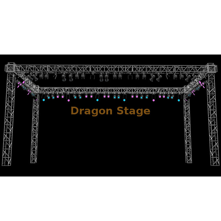 Durable Aluminum Stage Frame Structure Lighting Truss 40x30x30ft 耐用铝制舞台框架结构照明桁架 40x30x30 英尺
