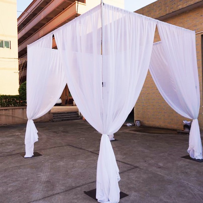 支架背景管和窗帘的便携式婚礼装饰