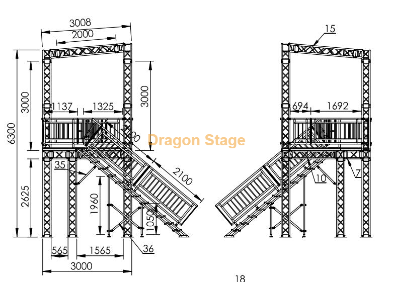 部分图形，用于VIP House Truss