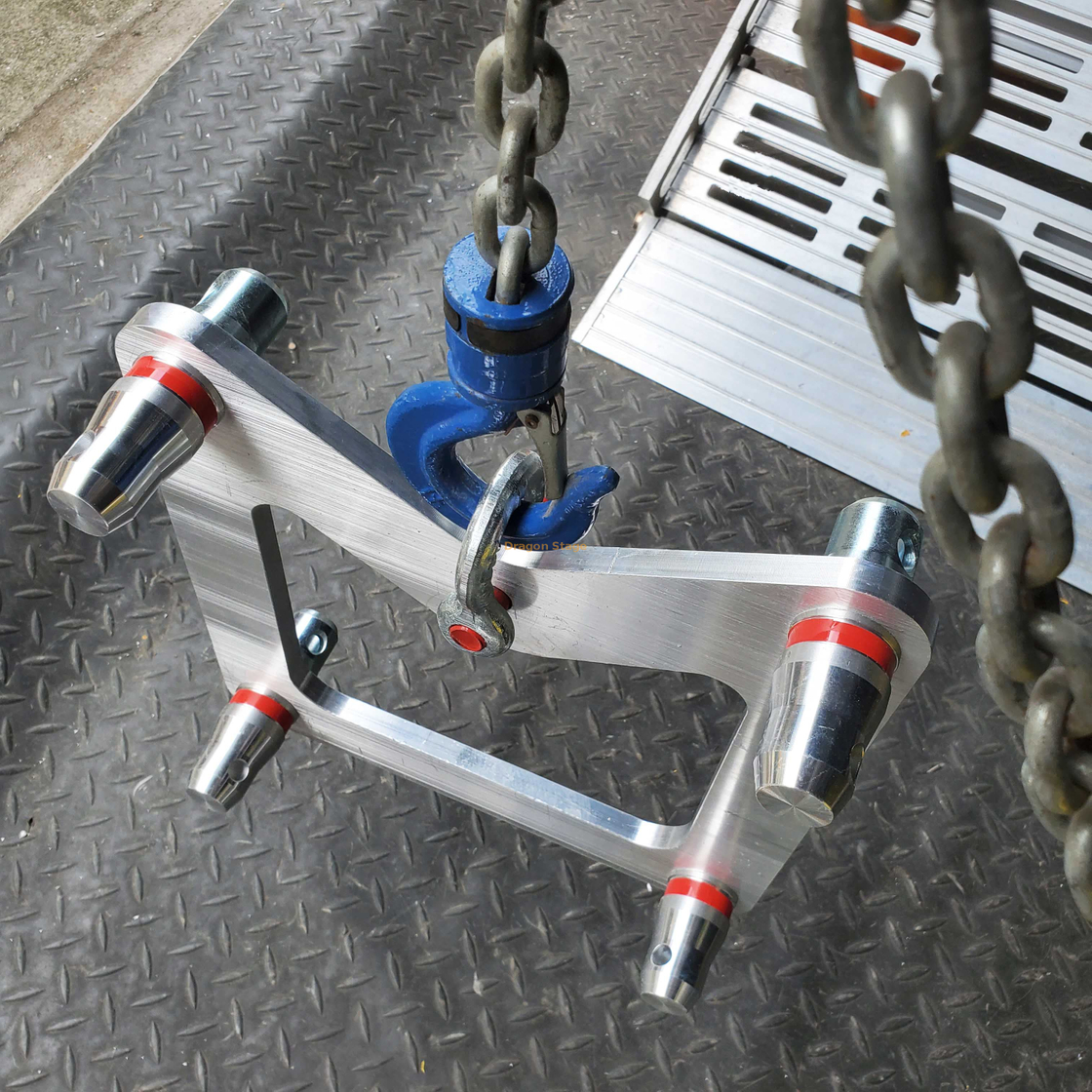 桁架葫芦绞车系统使用铝制搬运板/桁架悬挂支架 290x290mm