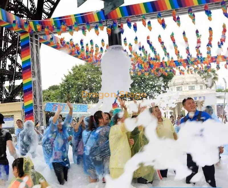 水上公园大摇动头泡沫机商业泡沫机商业泡泡机游泳池幼儿园毕业派对（11）