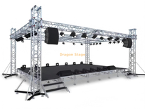 7x5m 定制铝制舞台框架桁架结构，适用于舞台灯光和 LED 屏幕
