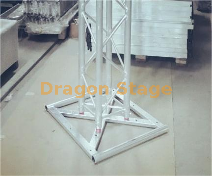 适用于室内活动的方形铝桁架柱底座