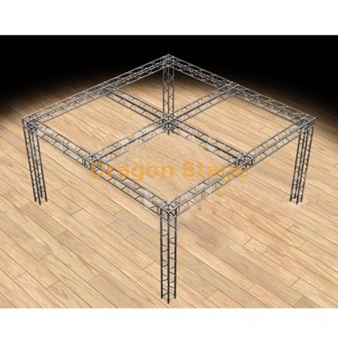 Global Truss 20'x20'贸易展览展台 /展览系统 - 模块化F34盒桁架，带环球连接块和中心十字架