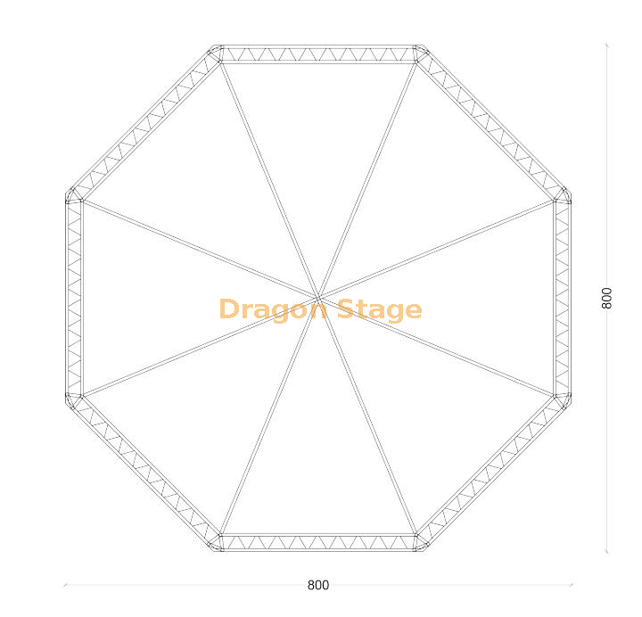 定制铝八角形型桁架（2）