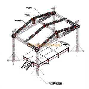定制户外活动树冠屋顶螺丝桁架9x5x6m