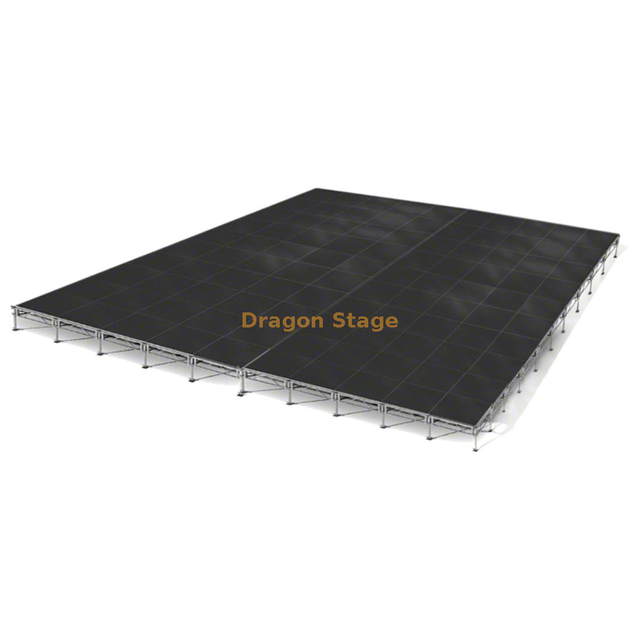 40x40 英尺模块化铝制舞台系统，带可调节支腿