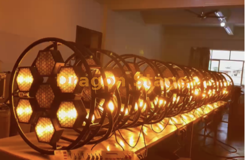 7颗圆形六边形COB像素背景灯1