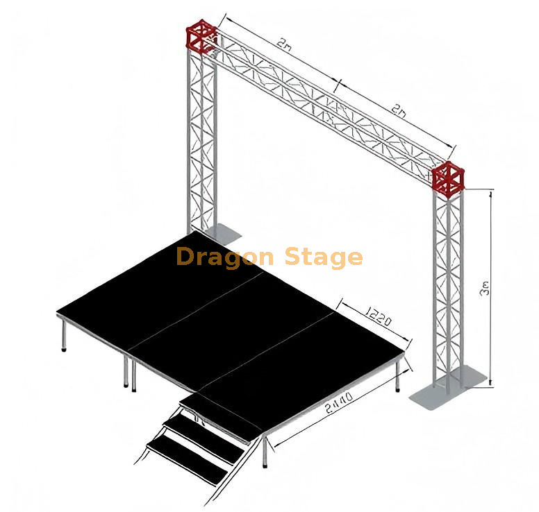 小型DJ轻型桁架架4x3m