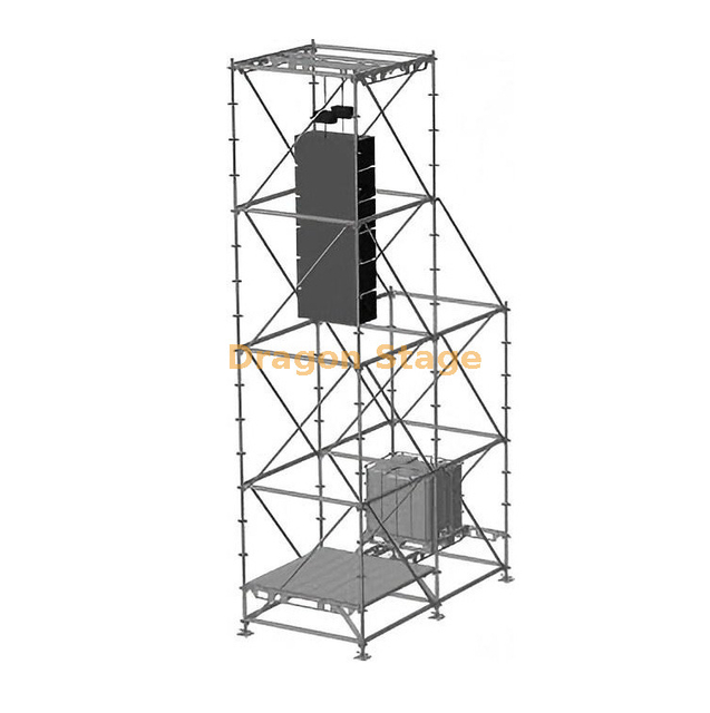 2x4x8m 带辅助镇流器塔的环形线阵列吊塔系统
