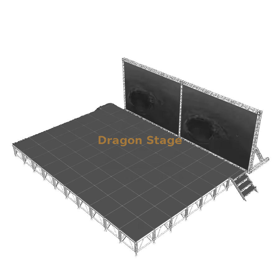 铝制模块化高性能胶合板防水平台 12.2x8.54m