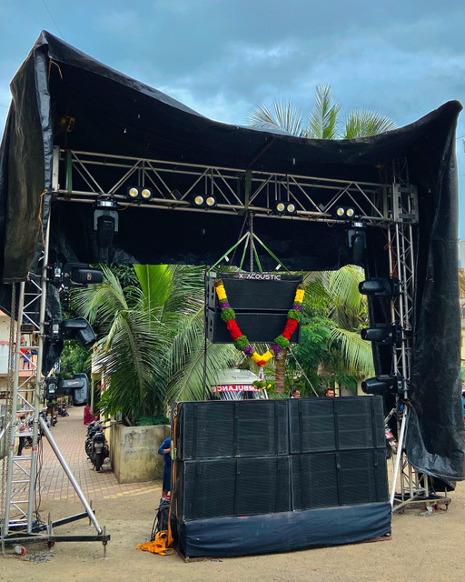 铝制照明桁架系统户外舞台屋顶桁架带 PVC 盖