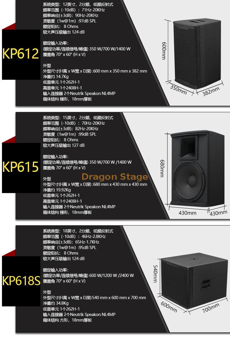 详细信息单10英寸12英寸15英寸15英寸专业酒吧KTV扬声器主舞台音频（1）