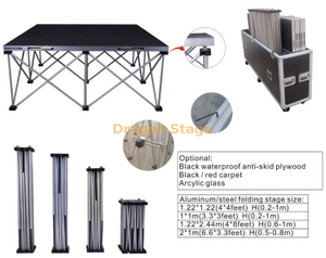 1.22x1.22m 4x4ft铝可折叠蜘蛛智能舞台，便携式桁架阶段