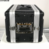 ABS 6U210 带轮拉杆箱 19 英寸音频功率放大器设备 Abs 航空箱