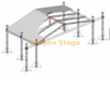 圣诞节音乐会舞台，带线阵列桁架塔20x14x12m