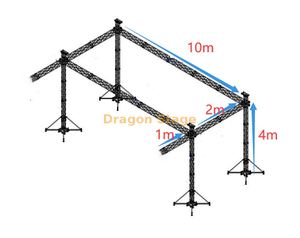 来自阿斯塔纳的哈萨克戏剧剧院的照明桁架框架10x3x5m