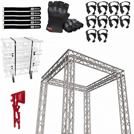 290 毫米桁架 SQ-10x10 方形贸易展位，带配件包