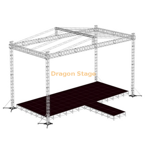 音乐会移动便携式 T 型舞台，带屋顶桁架 18x8x8m
