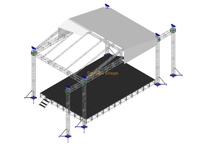 户外活动桁架和舞台讲台 10x5x8m