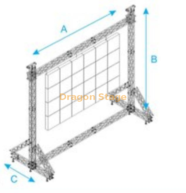 LED绅士托马斯照明桁架系统6x6m（1）