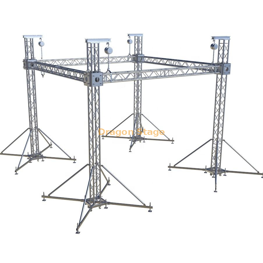 带有框架桁架系统8x6x6m的外行阶段