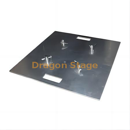 1×1m钢桁架底座，用于舞台和灯光桁架支撑系统