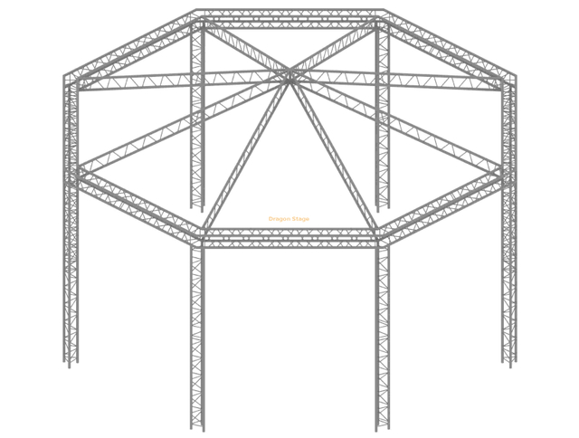 定制铝八角型桁架