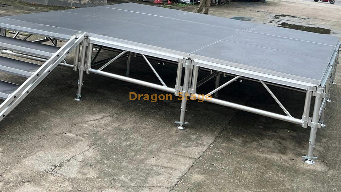 活动舞台可回收便携式舞台平台桁架系统 17.08x8.54m