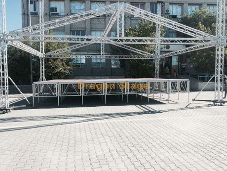 铝音乐会舞台桁架屋顶9x9x6m