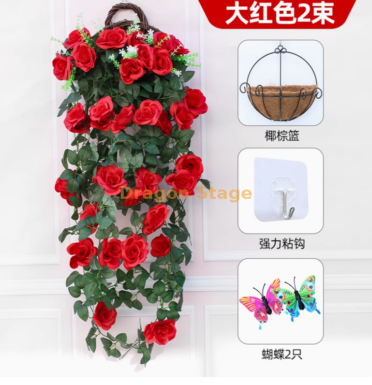 红色-2+送粘钩+2只蝴蝶