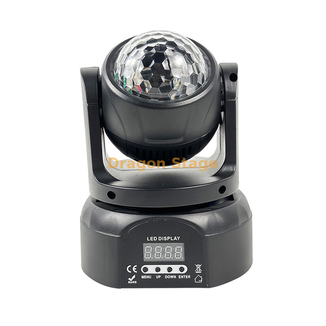 LED 电池供电无线 DMX 摇头灯 | RGBW舞台灯光