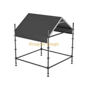 专业 Layher FOH 控制台展位 – 重型音响和灯光控制站