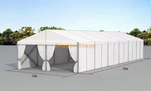 10x30 米重型铝制 A 形框架帐篷 | 122×68 全侧壁型材活动帐篷
