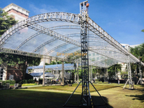 100x40x20ft 活动圆顶桁架屋顶系统
