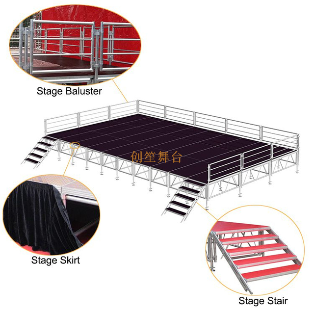 分期充气阶段道具桁架truss_stage 12.2x122m