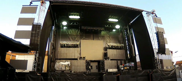 音乐舞台平台活动舞台桁架系统出售