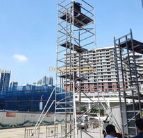 15m工业管道安装双层脚手架系统