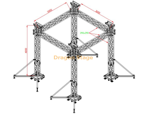 桁架显示系统灯事件桁架出售3x3x4m