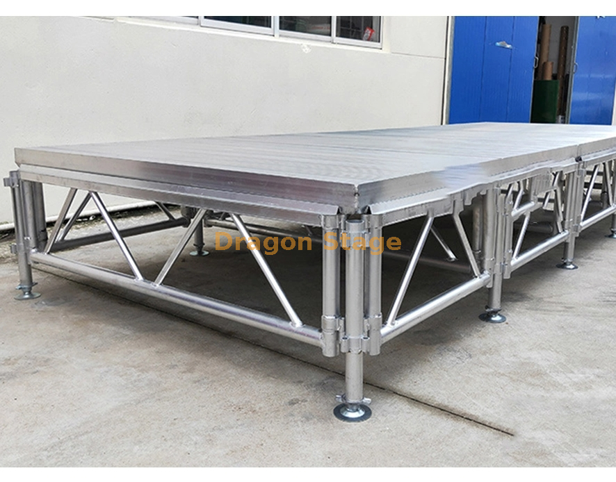 活动防滑胶合板便携式舞台平台 12x10m 带 2 个楼梯