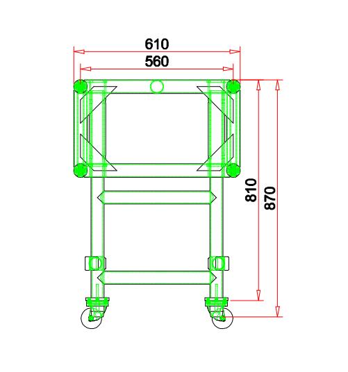 活动音乐会铝照明桁架双悬挂式桁架前旅行桁架前rig truss（3）