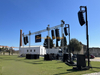 铝制LED屏幕和扬声器钉桁架14x8m