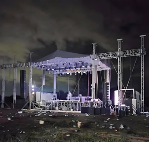 铝制重型扬声器照明屋顶桁架阶段8x6x8m