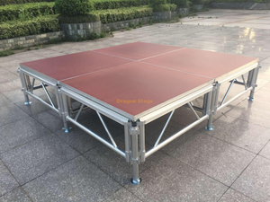 小型室外铝制便携式教堂舞台出售8x8ft 0.6-1m高2楼梯